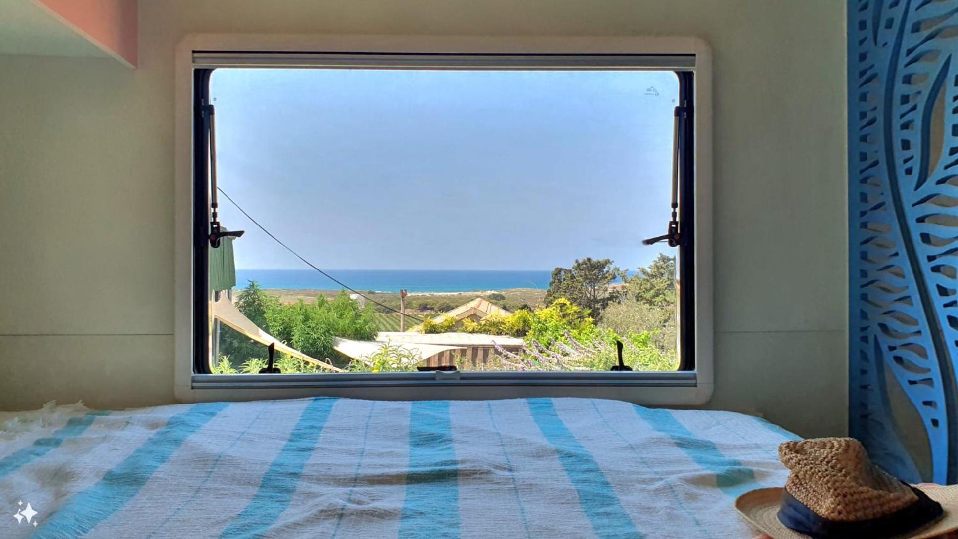 Cozy Seaview Glamping Caravan HaBonim Ngoại thất bức ảnh