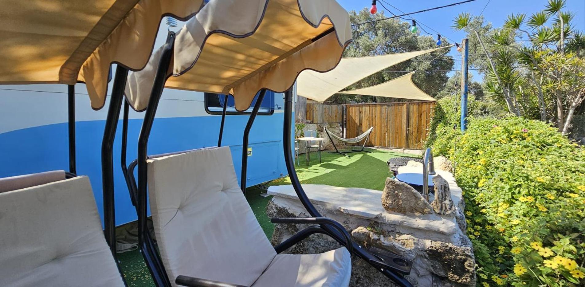 Cozy Seaview Glamping Caravan HaBonim Ngoại thất bức ảnh