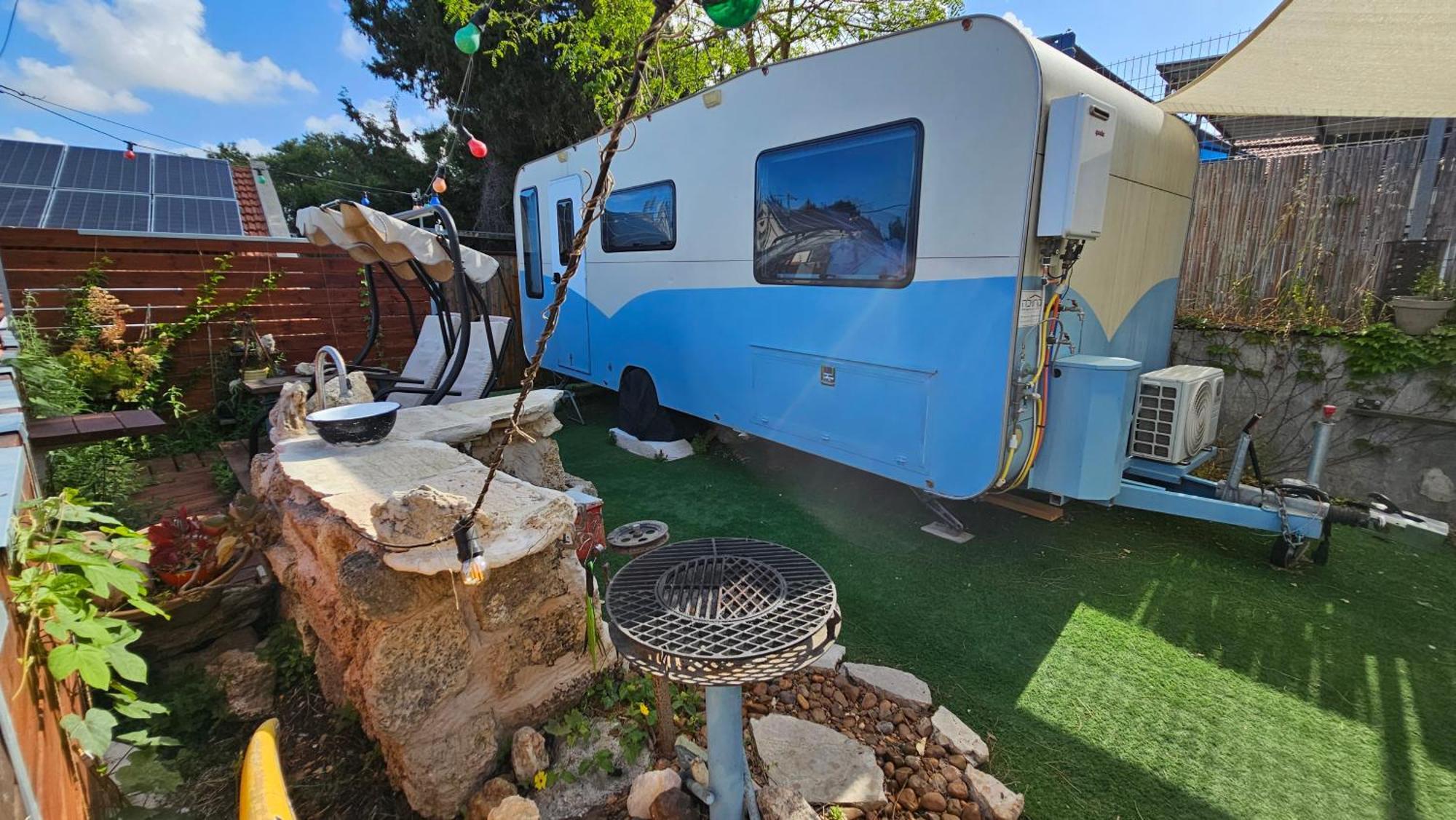 Cozy Seaview Glamping Caravan HaBonim Ngoại thất bức ảnh