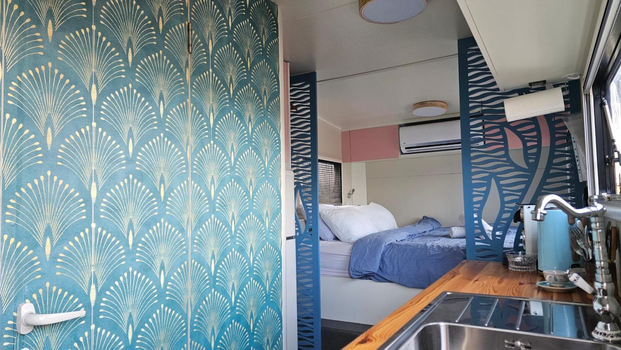Cozy Seaview Glamping Caravan HaBonim Ngoại thất bức ảnh
